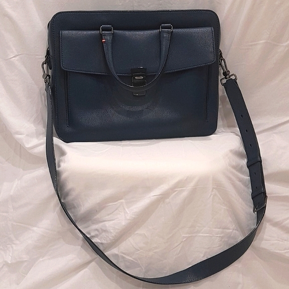 Bally Handbags - Bally shoulder laptop bag. Blue. Purchased for over $2000, open to offers.
